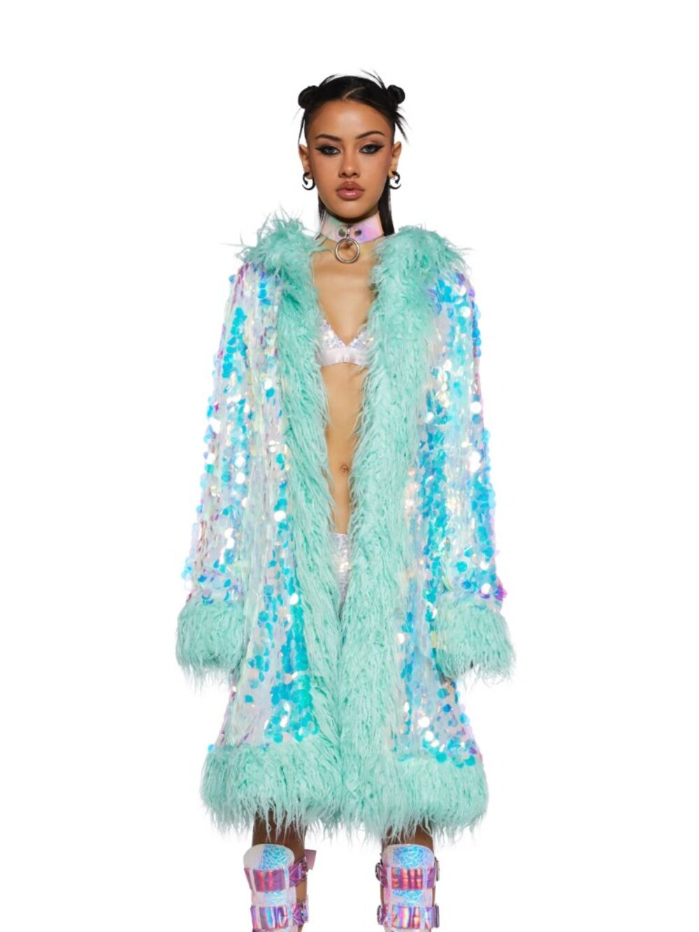 Galactic Glamgasm Sequin Coat